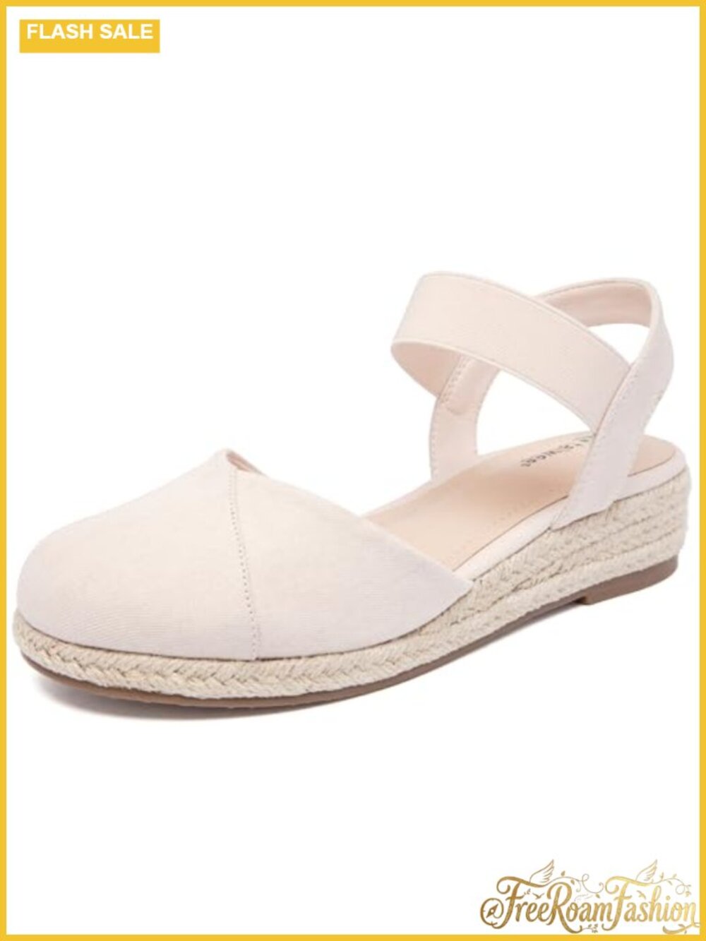 Women's Platform Wedge Espadrille Sandals Adjustable Ankle Strap Casual
